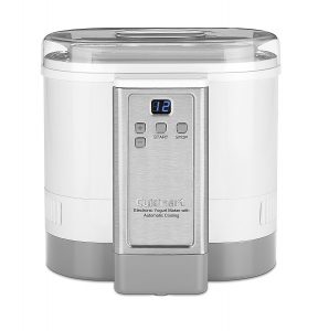 4. Cuisinart CYM-100 Electronic Yogurt Maker with Automatic Cooling,3.12lb Jar capacity,(1.5L)