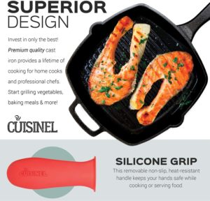 Grill, Stovetop, Induction Safe - Indoor and Outdoor Use - for Grilling, Frying, Sauteing