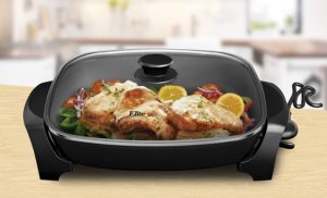 electric skillet with removable base