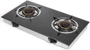 2-Burner Cooktop Auto Ignition Camping Stoves