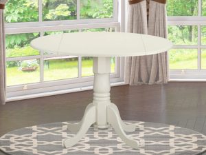 round compact dining table set