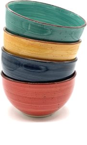 ceramic colored bowls