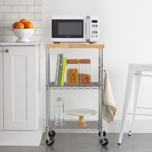 microwave storage cabinet with hutch