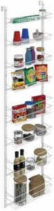 hanging spice rack with hooks