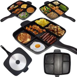 Master Pan Divided Frying Pan for All-in-One
