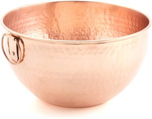 set of copper bowls