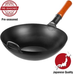 carbon steel wok round bottom