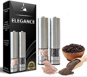 Battery Operated Stainless Steel Pepper Salt Mill with Light
