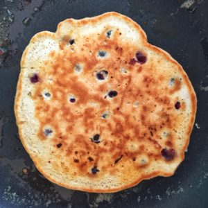 Honey Cinnamon Blueberry Pancakes 3