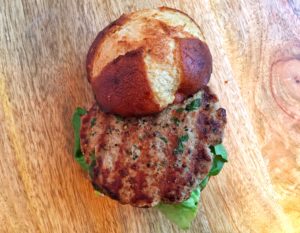 Asian Dijon Turkey Burgers Top