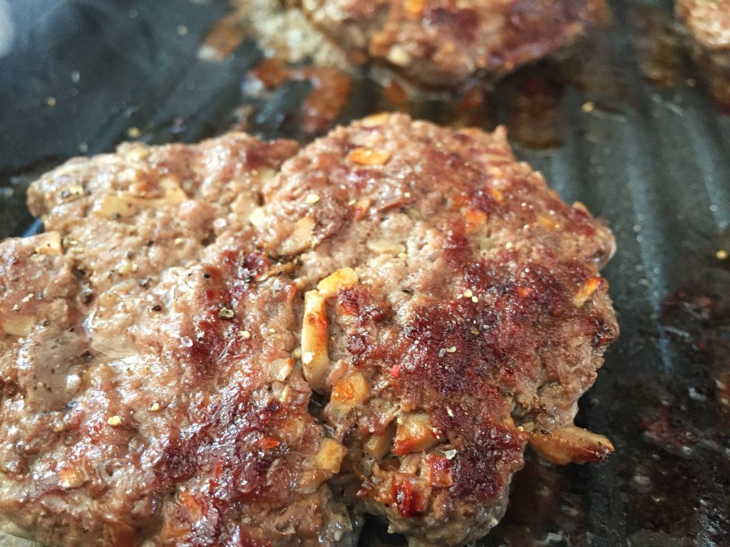 Healthy Bison Burger Flipped