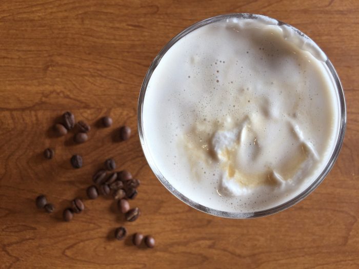 Irish Coffee with Coconut Whipped Cream