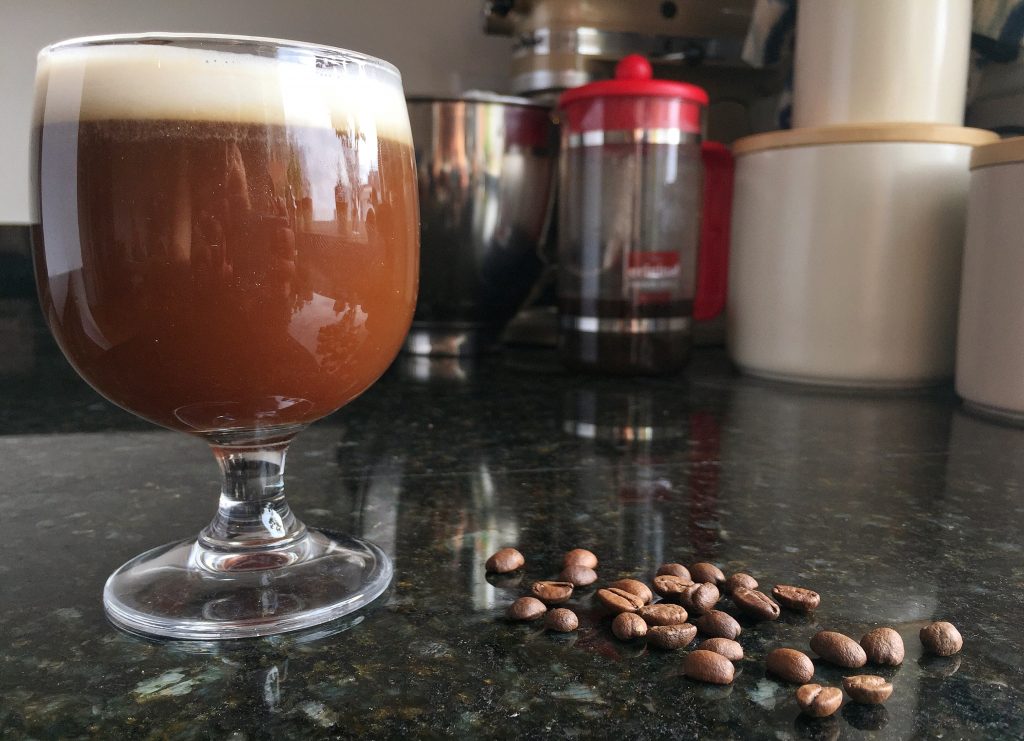 Irish Coffee with Coconut Whipped Cream