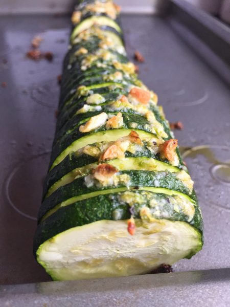 Baked Hasselback Zucchini