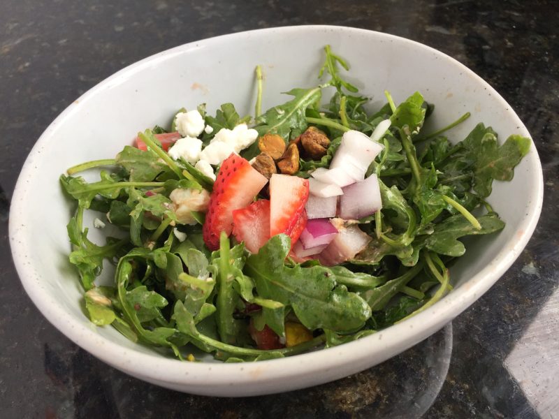 Spring Arugula Salad with Homemade Balsamic Dressing