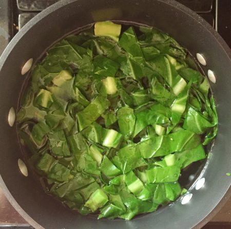 Blanched Swiss Chard Blanching