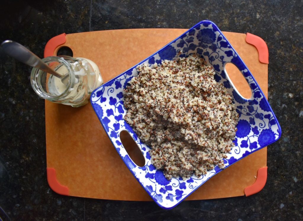 Basil Quinoa and Chickpea Salad Quinoa