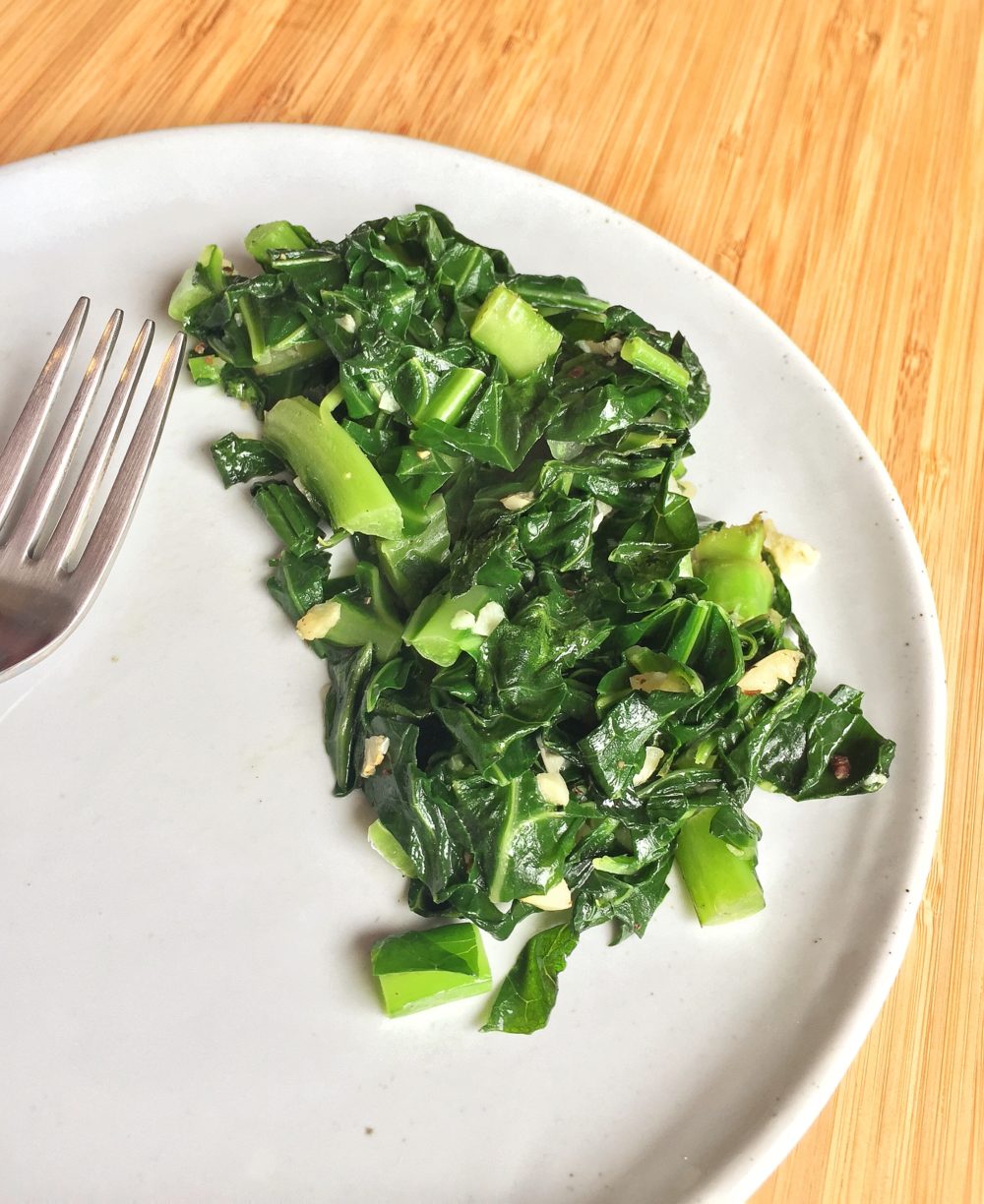 Swiss Chard Recipe: Blanching with Light Garlic Butter