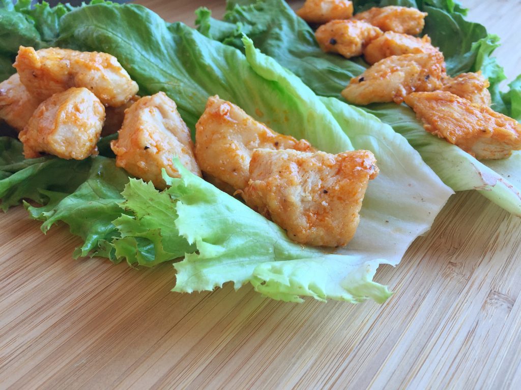 Healthy Buffalo Chicken Bites