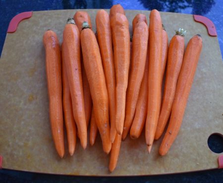 Roasted Tahini Ginger Carrots Raw