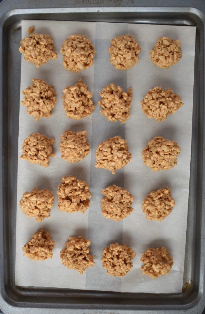 Forming No Bake Peanut Butter Balls