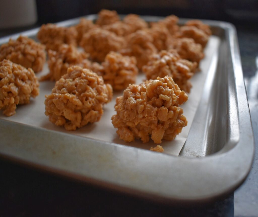 No Bake Peanut Butter Balls Side View