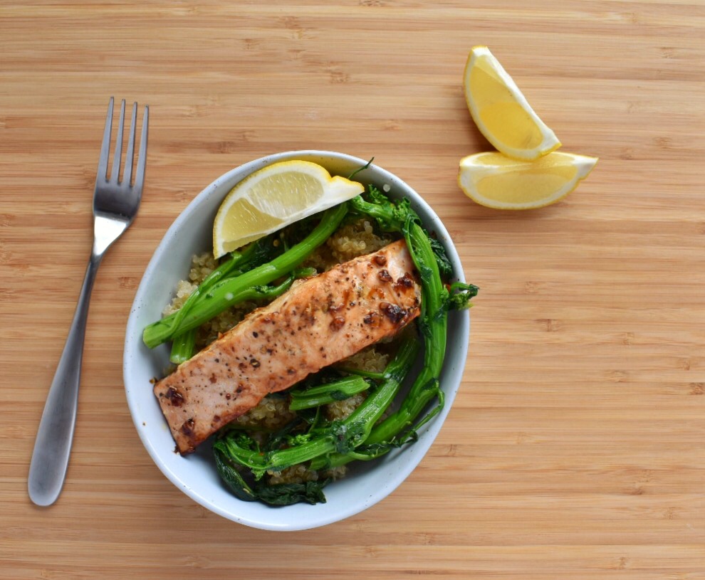Pan Seared Salmon with Soy Ginger Glaze