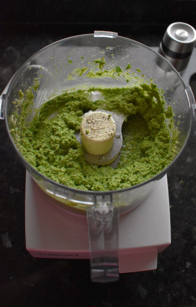 Arugula Walnut Pesto Blended