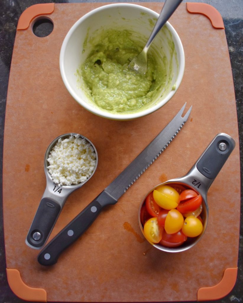 Ingredients for Quinoa with Avocado Dressing