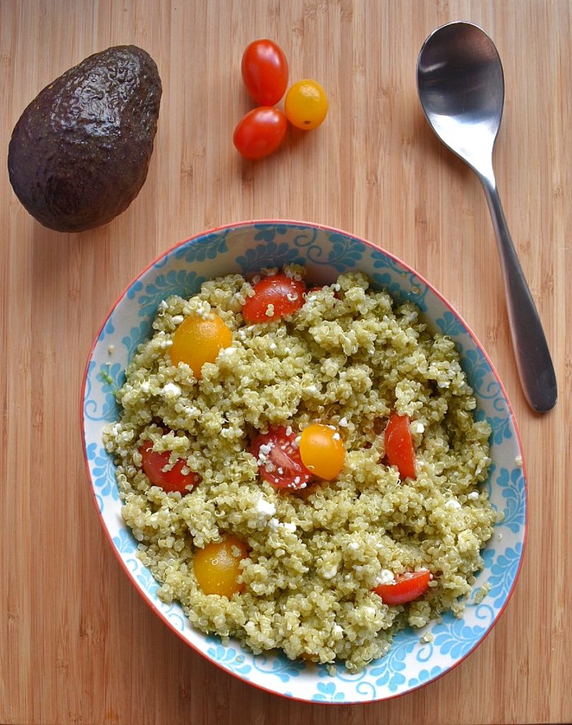 Quinoa with Avocado Dressing