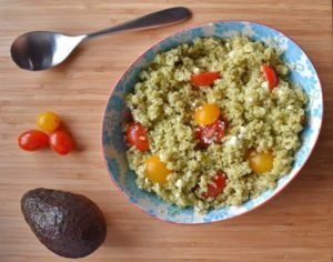 Quinoa with Avocado Dressing