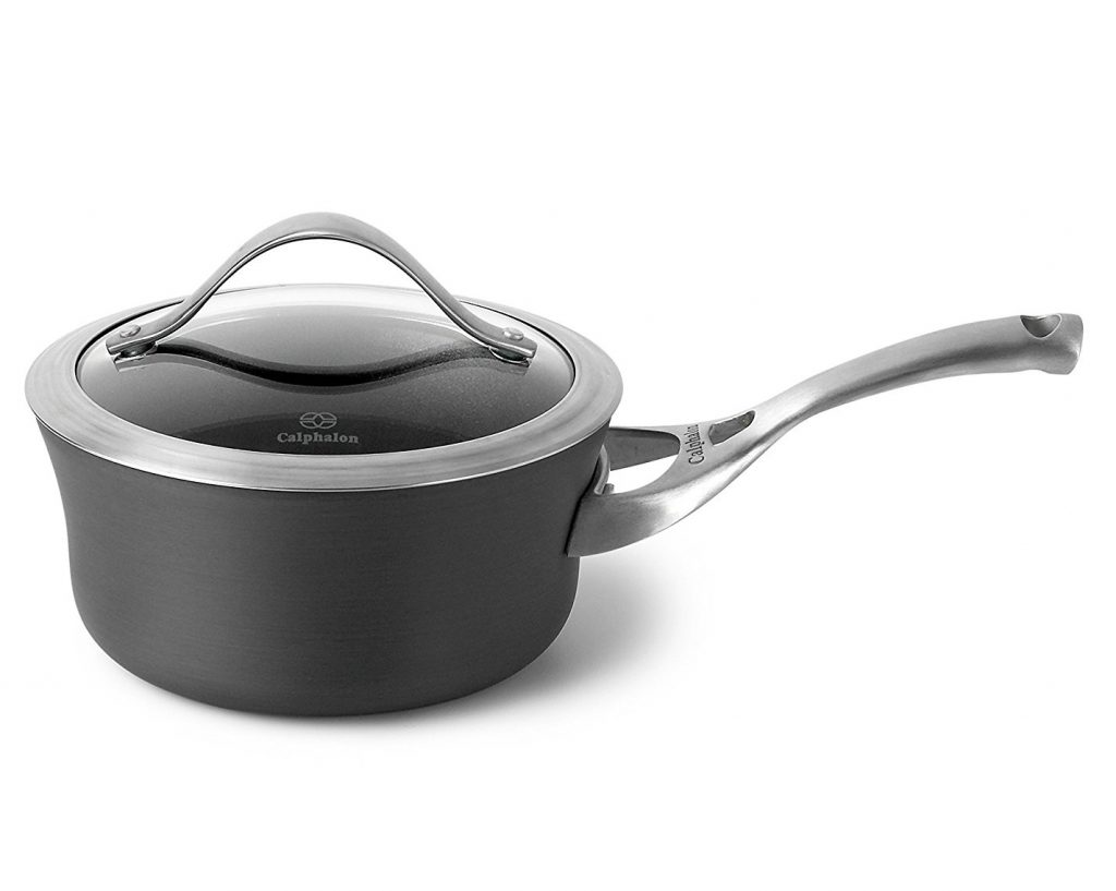 12. Calphalon Contemporary Hard-Anodized Aluminum Nonstick Cookware, Sauce Pan