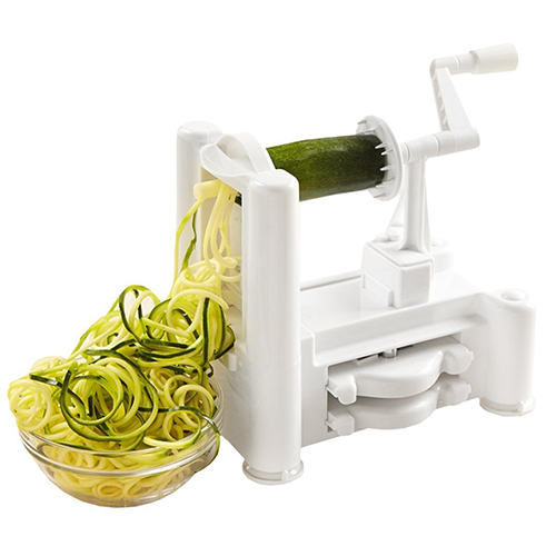 Kinzi Tri-Blade Vegetable and Fruit Spiralizer 