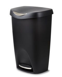 Umbra Brim Large Kitchen Trash Can with Stainless Steel Foot Pedal