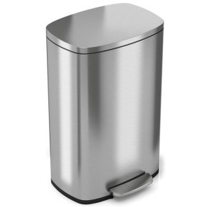 iTouchless SoftStep 13.2 Gallon Stainless Steel Step Trash Can