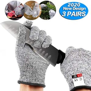 3 Pairs Cut Resistant Gloves