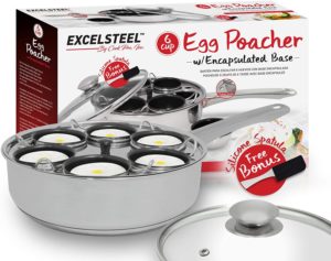stainless steel egg poacher cups