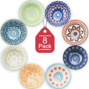 Porcelain Ceramic Bowls, 4.75 Inch Diameter & 10 Fluid Ounce