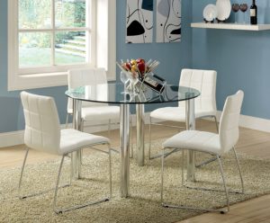 square glass dining table for 4