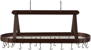 hanging pot rack with lights