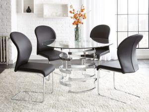 modern glass dining room sets