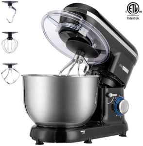 6 Speed and 6 Quart Tilt-Head Kitchen Electric Food Mixer