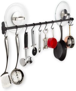 wooden pot rack