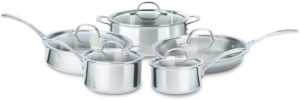 Calphalon 10 Piece Tri-Ply Cookware Set, Medium, Stainless Steel