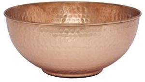 old dutch solid copper beating bowl