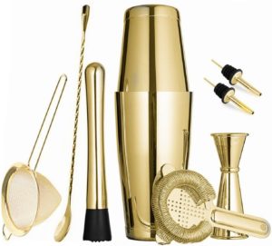 ose gold cocktail shaker set