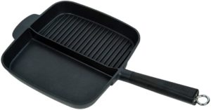 MasterPan Non-Stick Cast Aluminium 2-Section Meal Skillet