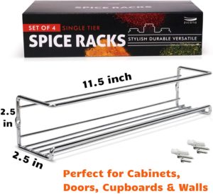 hanging spice rack cabinet