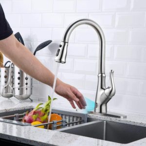 Touchless Kitchen Faucet with Pull Down Sprayer