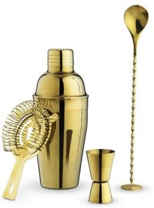 brass cocktail shaker